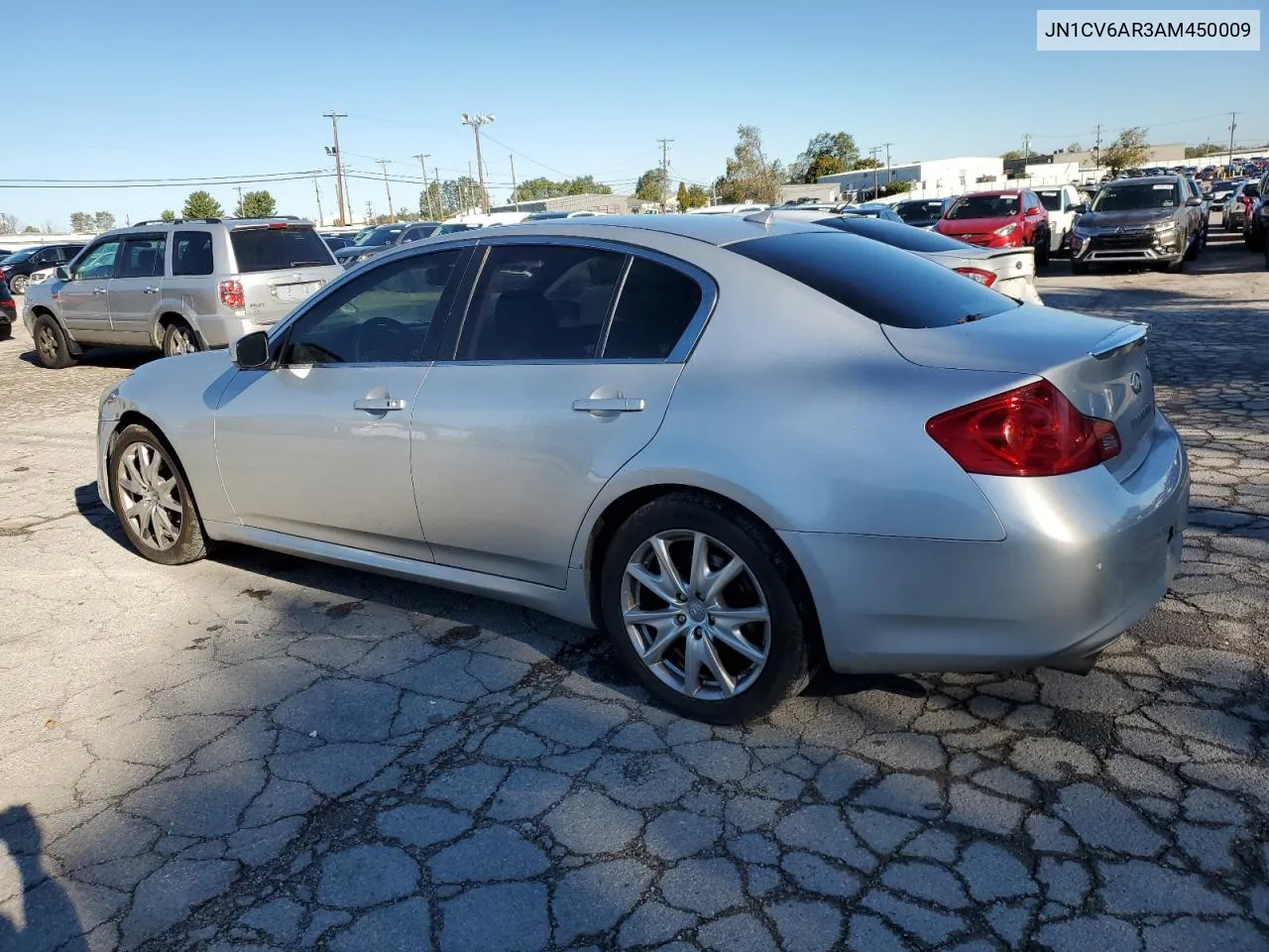 2010 Infiniti G37 VIN: JN1CV6AR3AM450009 Lot: 74031044