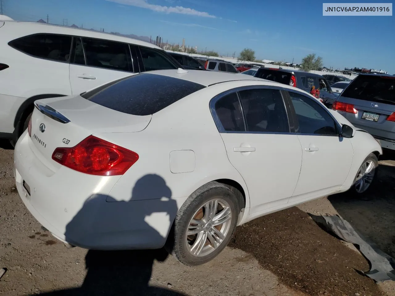 2010 Infiniti G37 Base VIN: JN1CV6AP2AM401916 Lot: 74667984