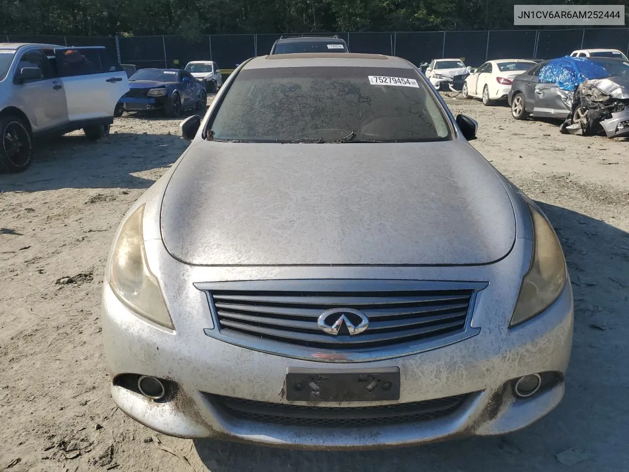 2010 Infiniti G37 VIN: JN1CV6AR6AM252444 Lot: 75279454