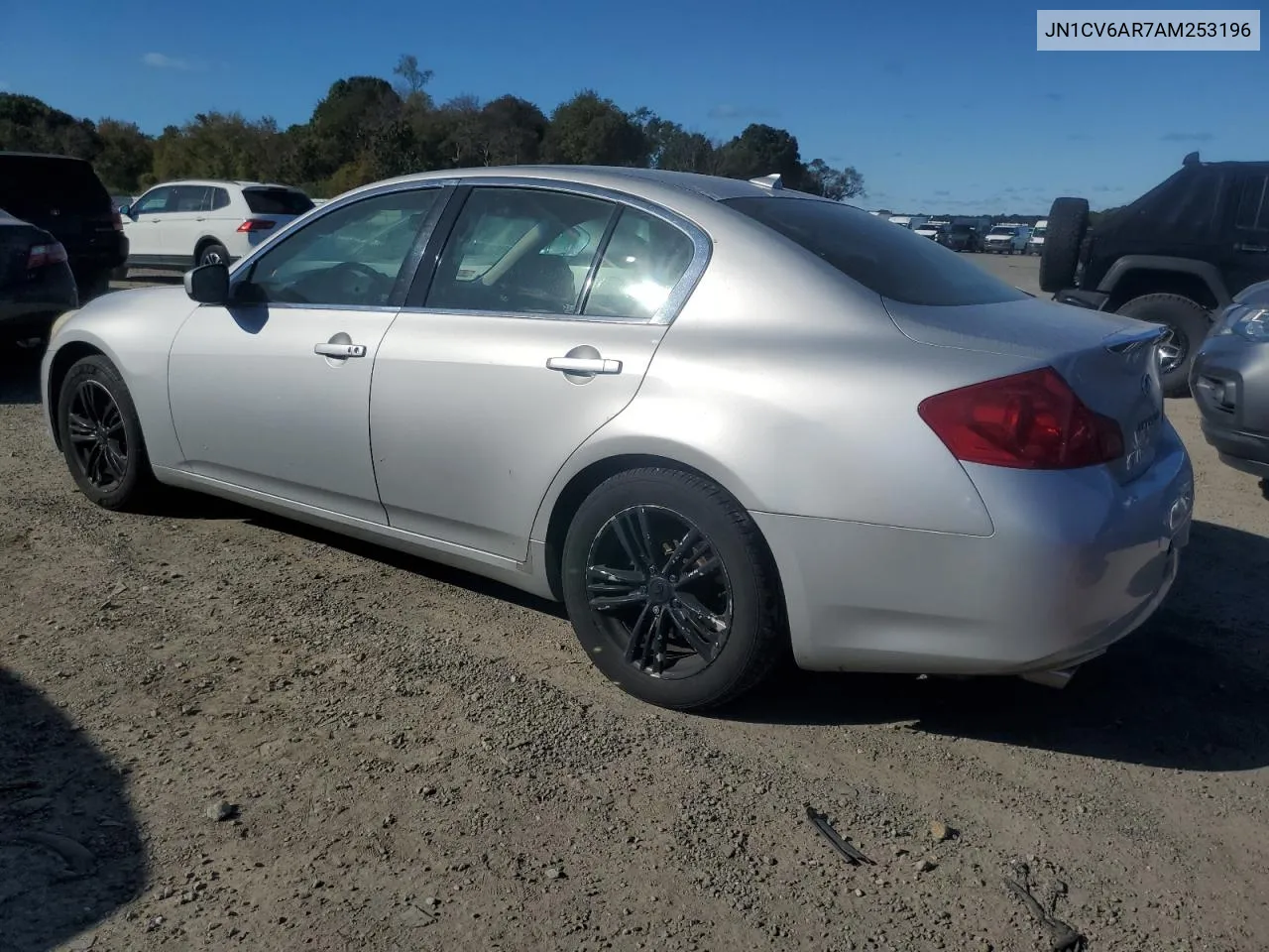 2010 Infiniti G37 VIN: JN1CV6AR7AM253196 Lot: 75656304