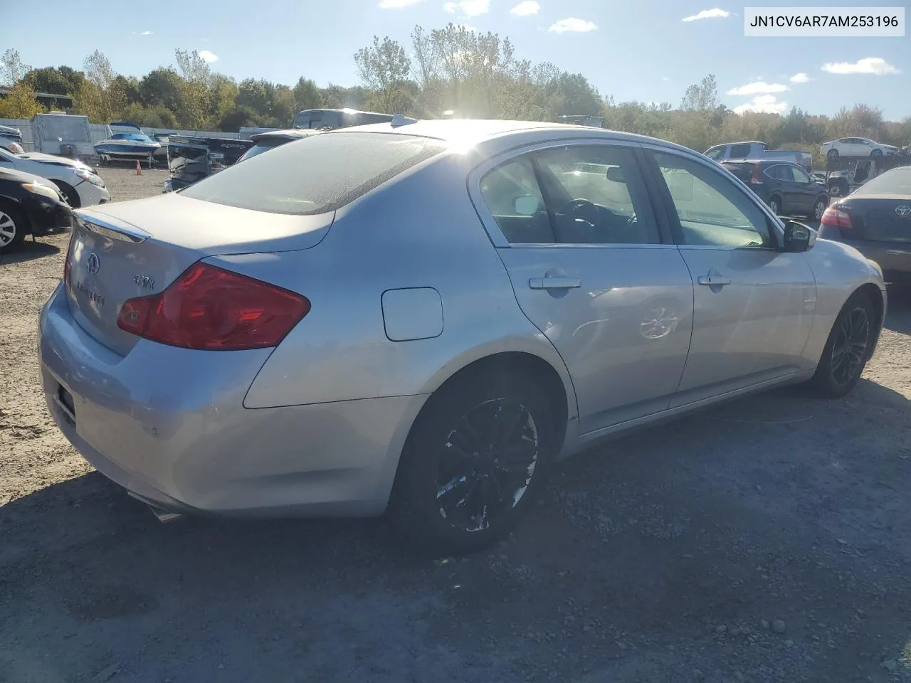 2010 Infiniti G37 VIN: JN1CV6AR7AM253196 Lot: 75656304