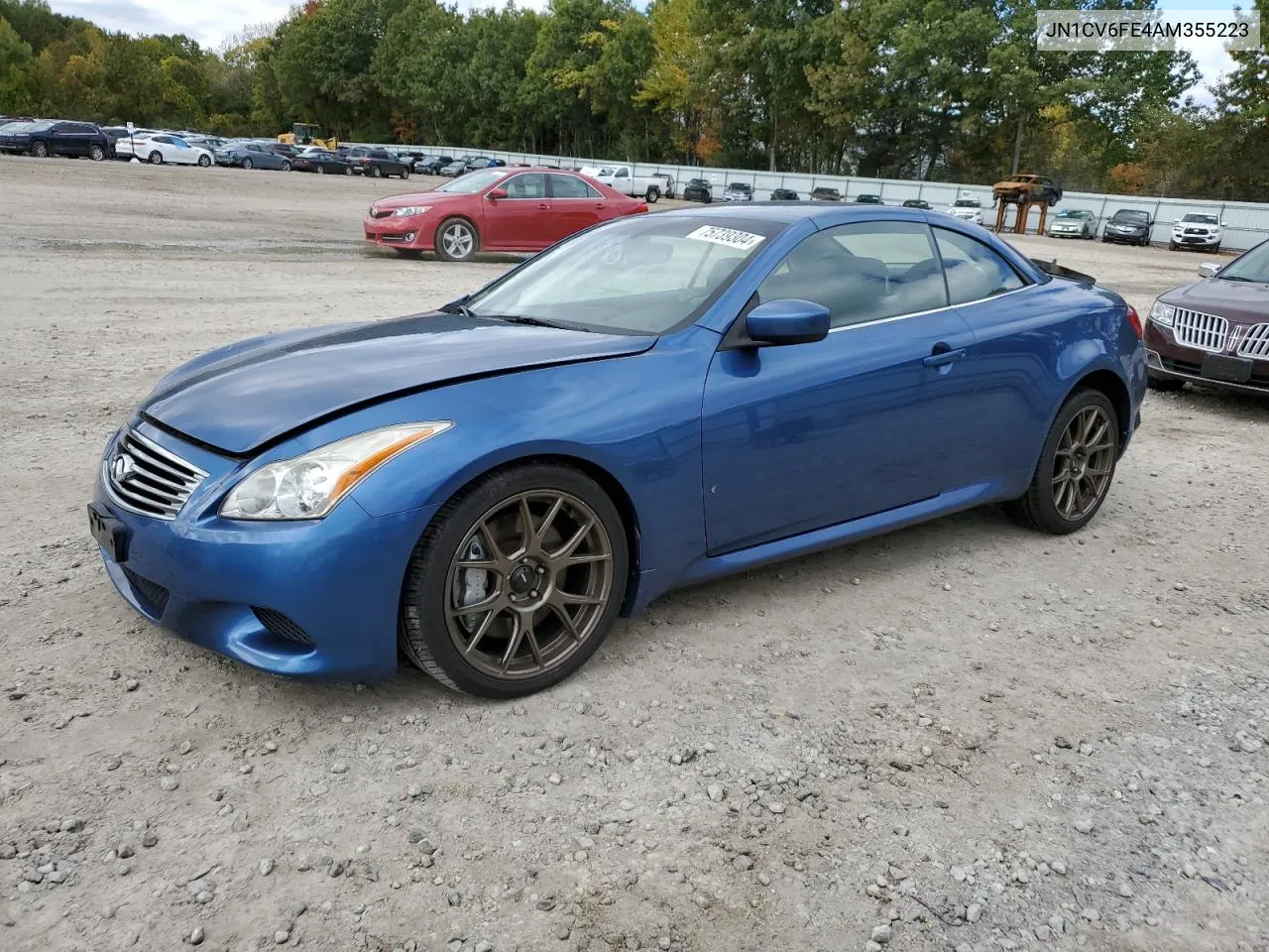 2010 Infiniti G37 Base VIN: JN1CV6FE4AM355223 Lot: 75739304