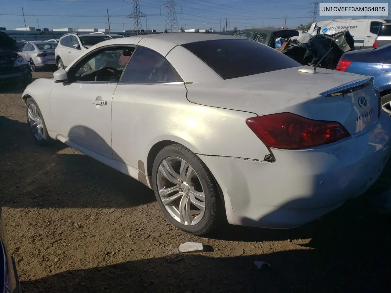 2010 Infiniti G37 Base VIN: JN1CV6FE3AM354855 Lot: 76072624