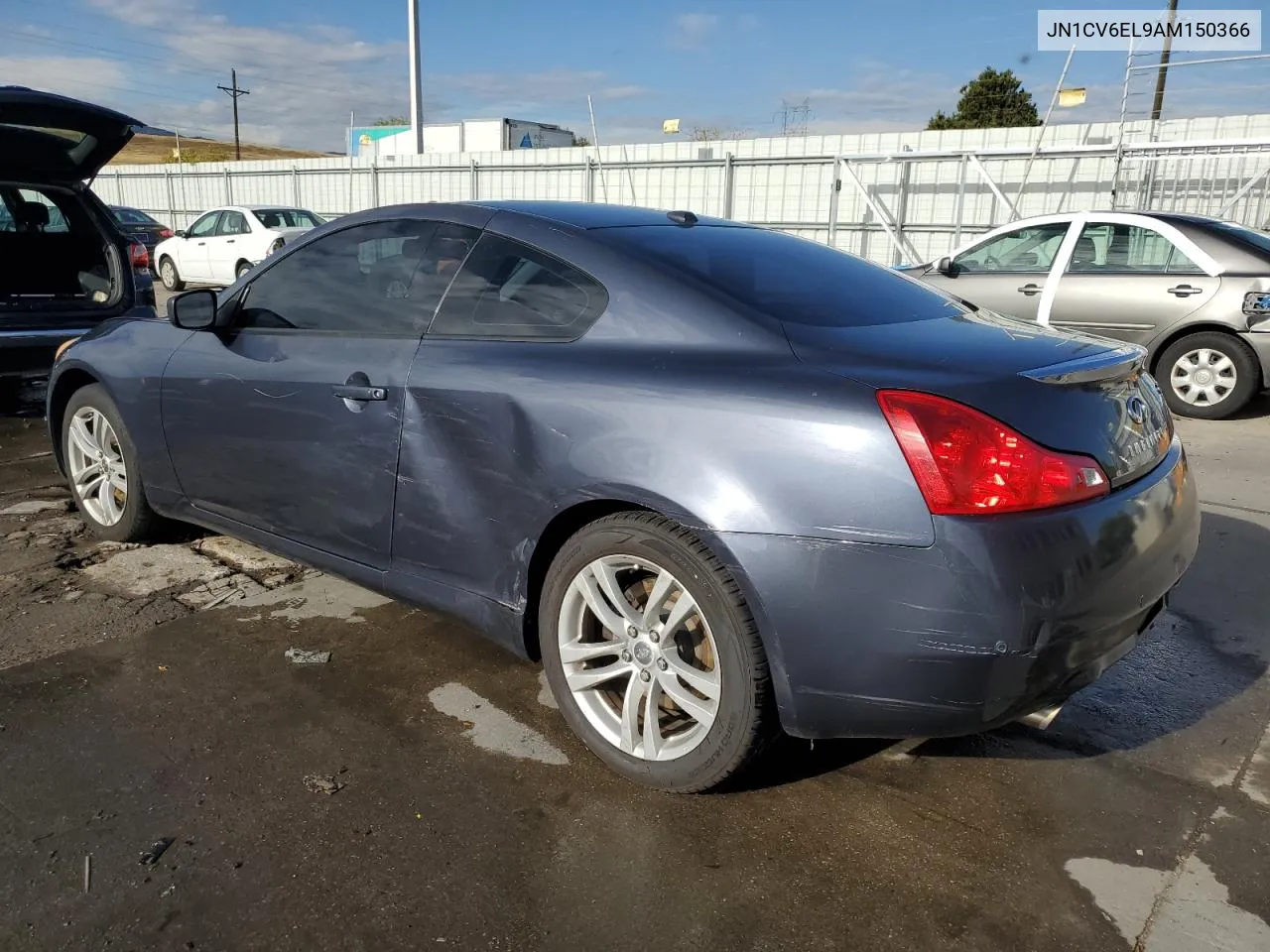 2010 Infiniti G37 VIN: JN1CV6EL9AM150366 Lot: 76627144