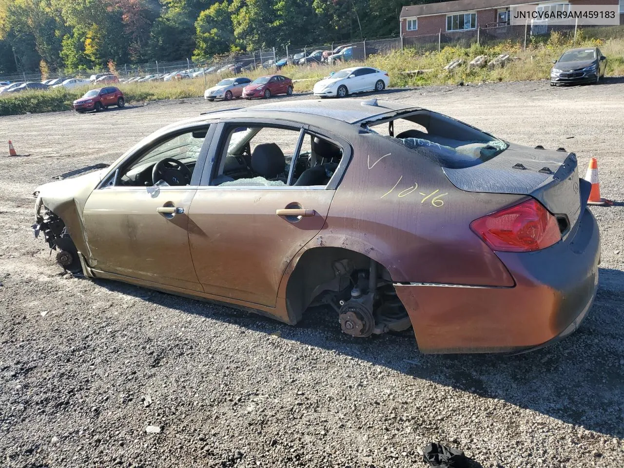 2010 Infiniti G37 VIN: JN1CV6AR9AM459183 Lot: 76681714