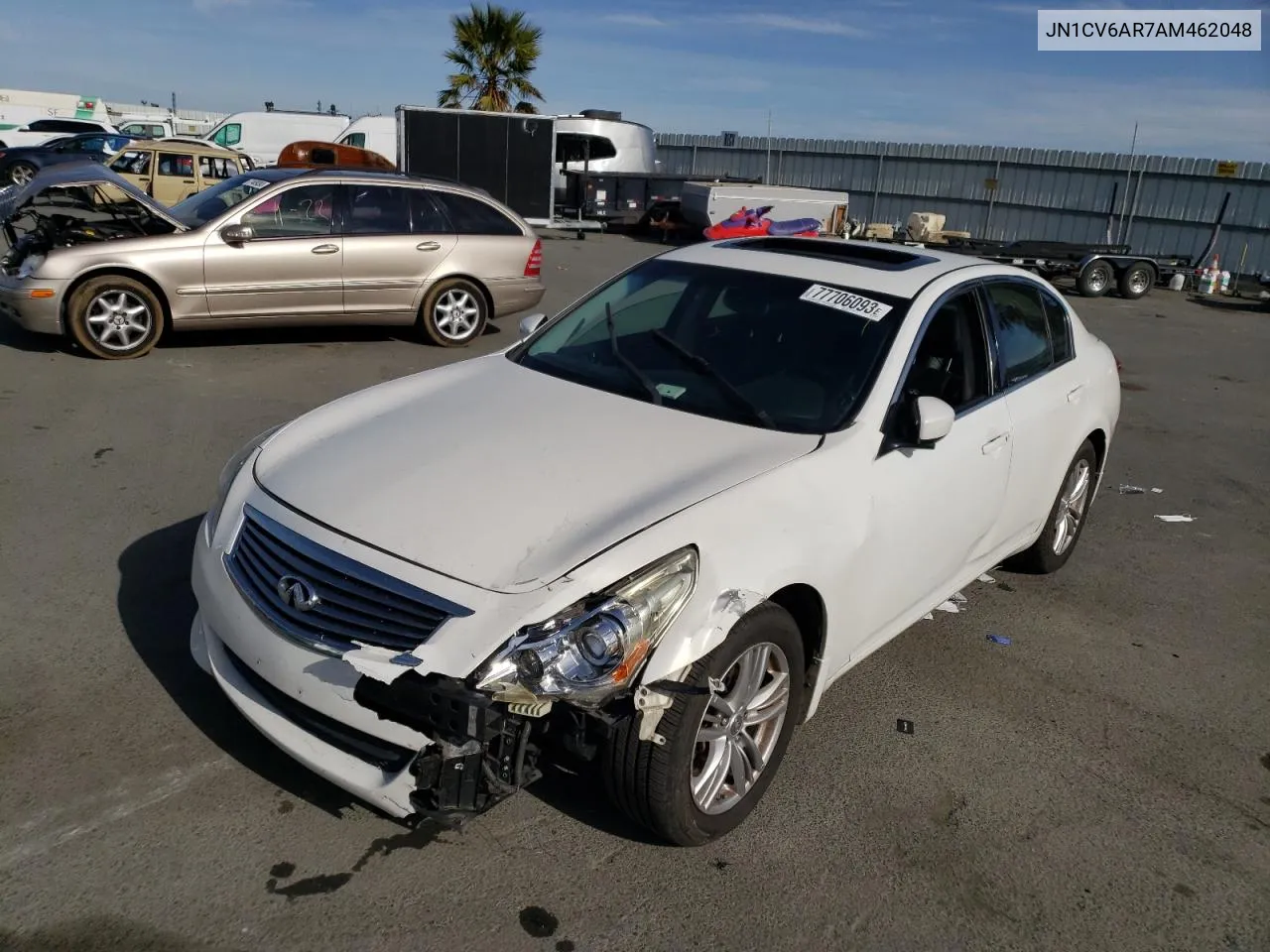 2010 Infiniti G37 VIN: JN1CV6AR7AM462048 Lot: 77706093