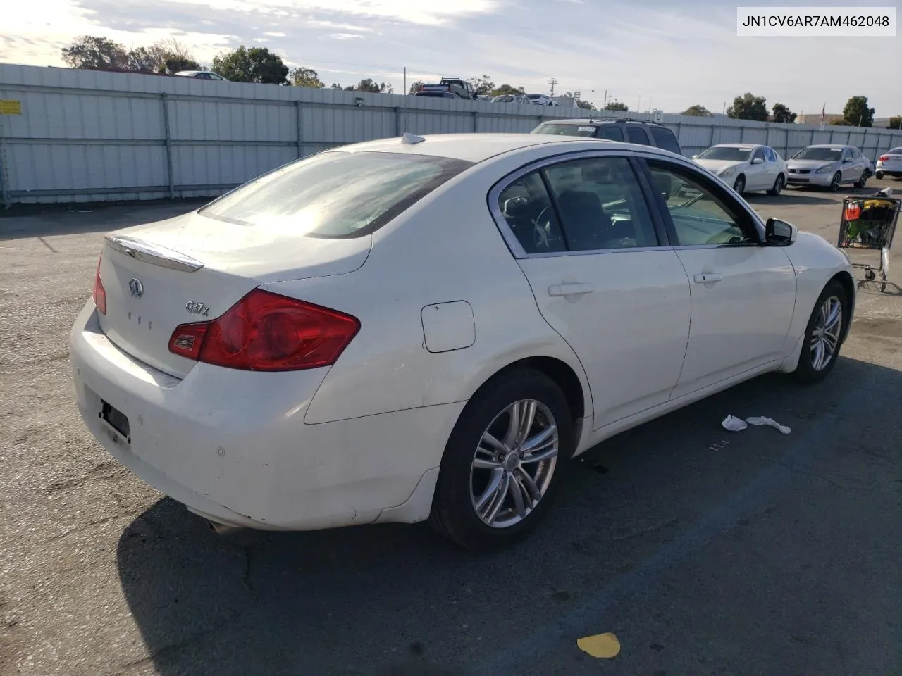 2010 Infiniti G37 VIN: JN1CV6AR7AM462048 Lot: 77706093