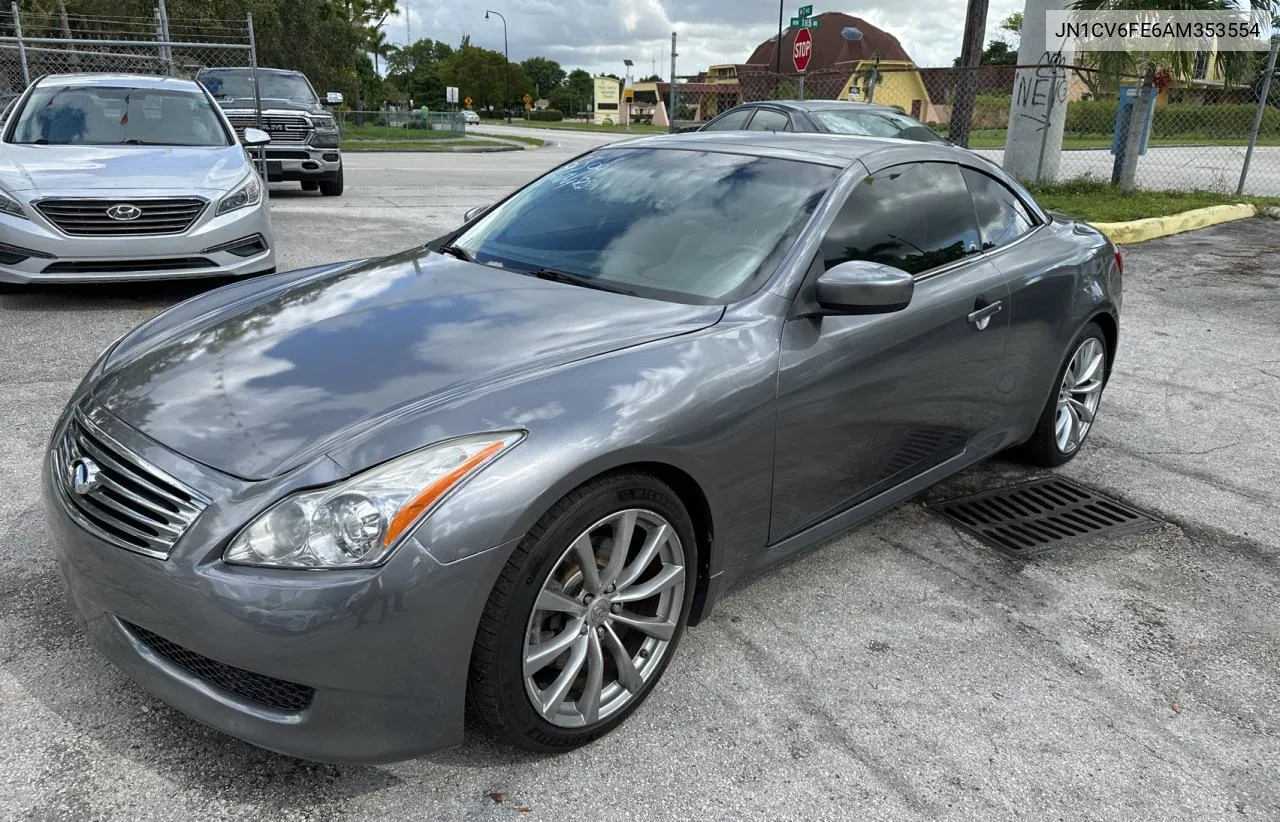 2010 Infiniti G37 Base VIN: JN1CV6FE6AM353554 Lot: 77983604