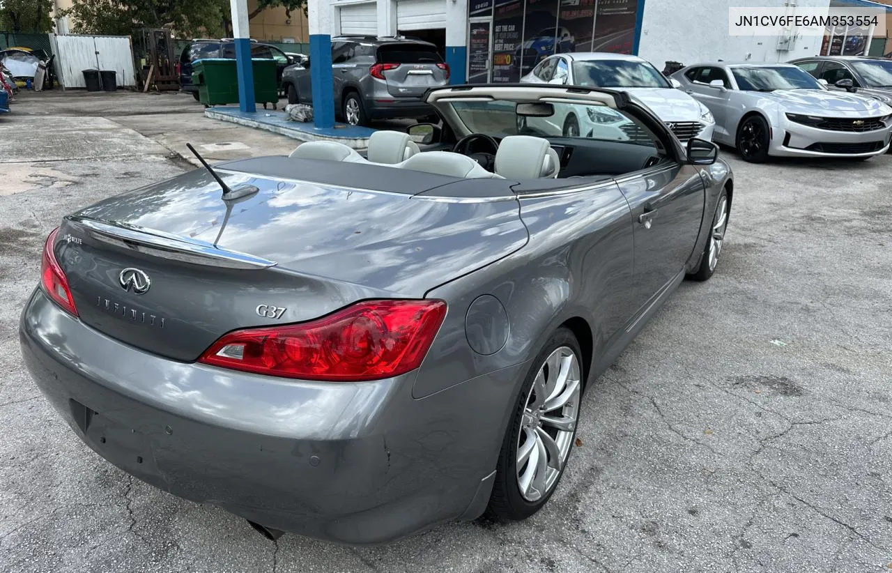 2010 Infiniti G37 Base VIN: JN1CV6FE6AM353554 Lot: 77983604