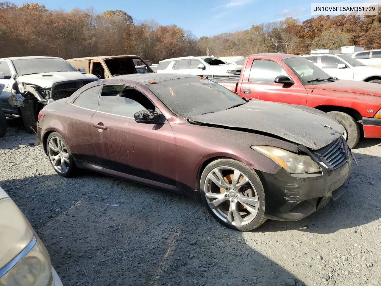 2010 Infiniti G37 Base VIN: JN1CV6FE5AM351729 Lot: 78834614