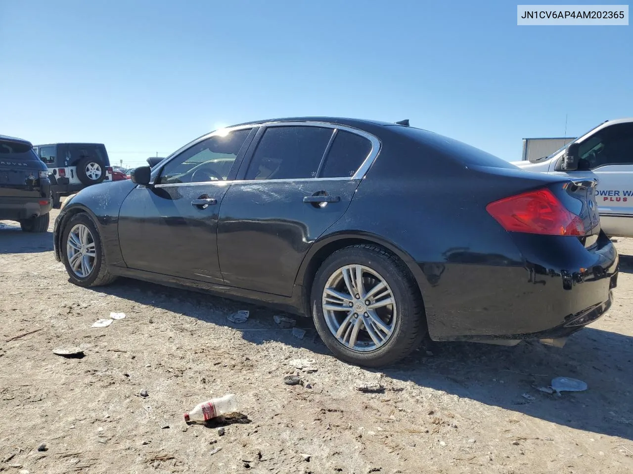 2010 Infiniti G37 Base VIN: JN1CV6AP4AM202365 Lot: 79907994