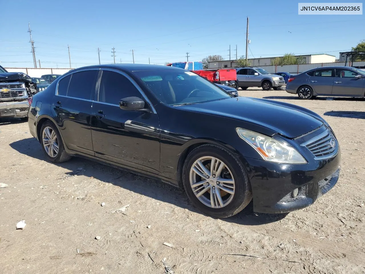 2010 Infiniti G37 Base VIN: JN1CV6AP4AM202365 Lot: 79907994