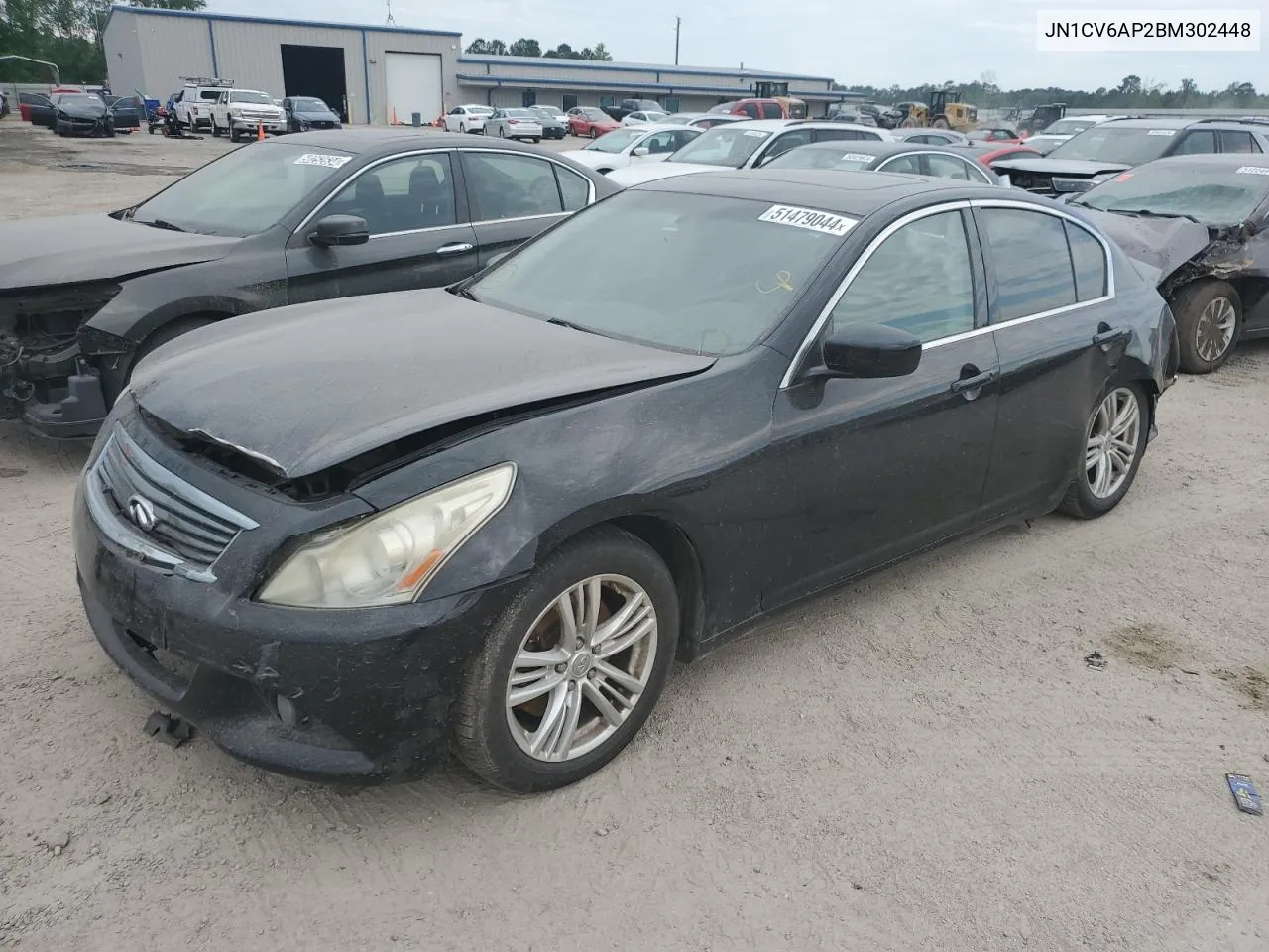 2011 Infiniti G37 Base VIN: JN1CV6AP2BM302448 Lot: 51479044