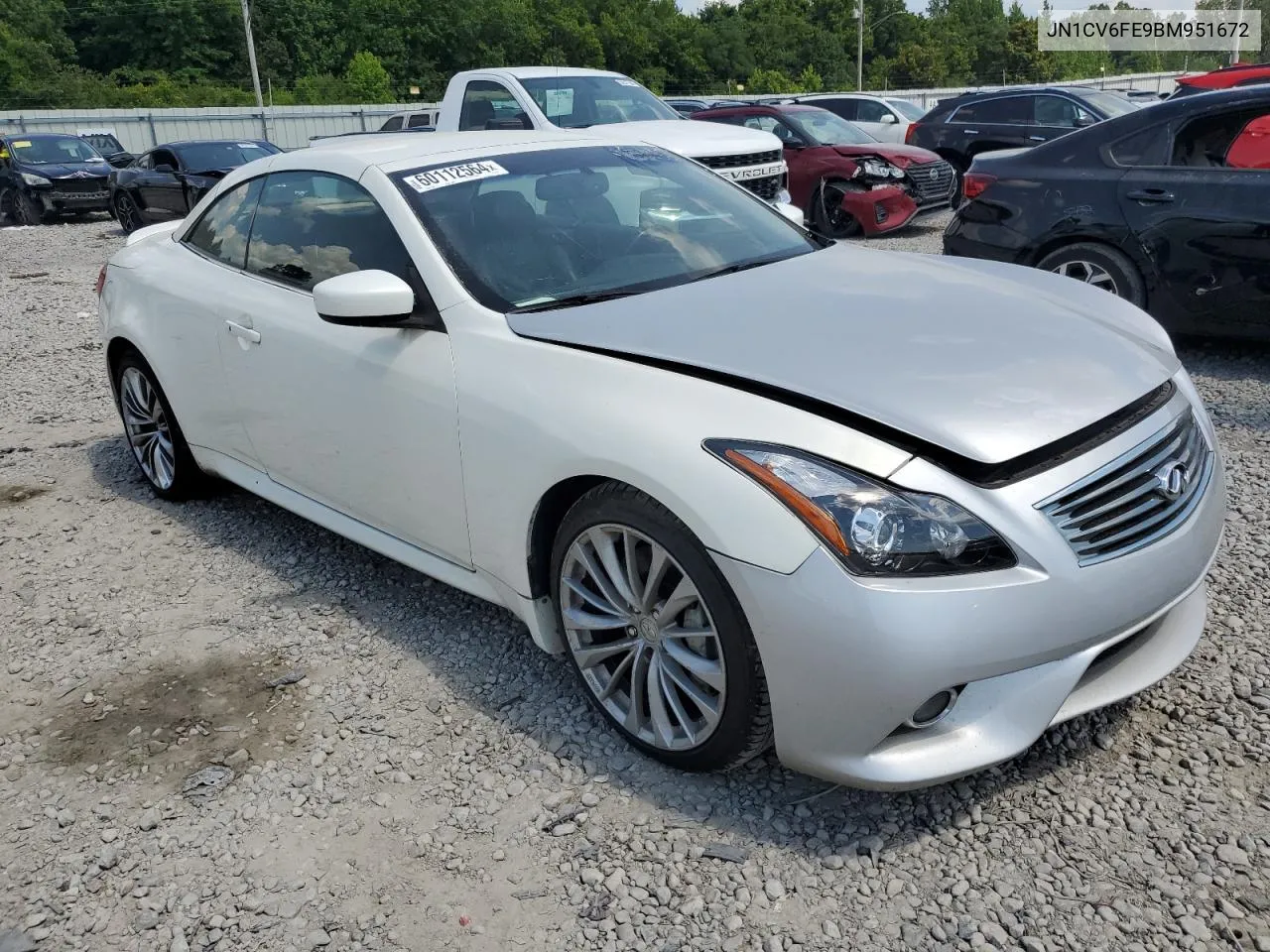 2011 Infiniti G37 Base VIN: JN1CV6FE9BM951672 Lot: 60112564