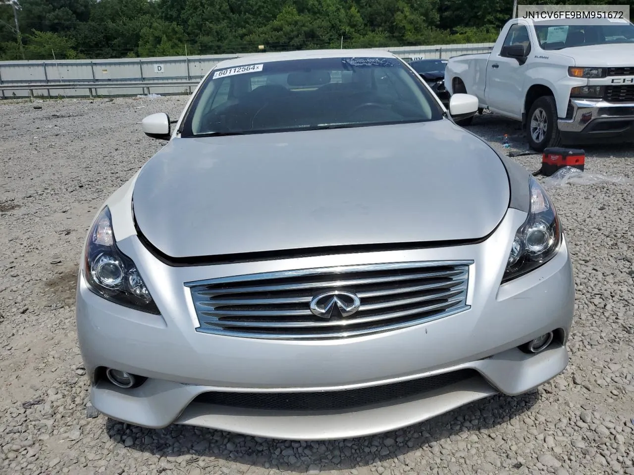 2011 Infiniti G37 Base VIN: JN1CV6FE9BM951672 Lot: 60112564