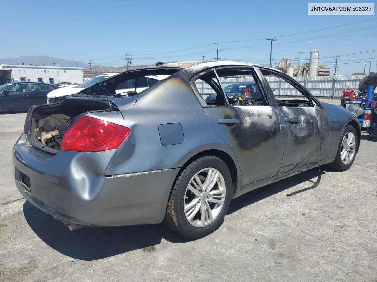 2011 Infiniti G37 Base VIN: JN1CV6AP2BM506327 Lot: 60754694