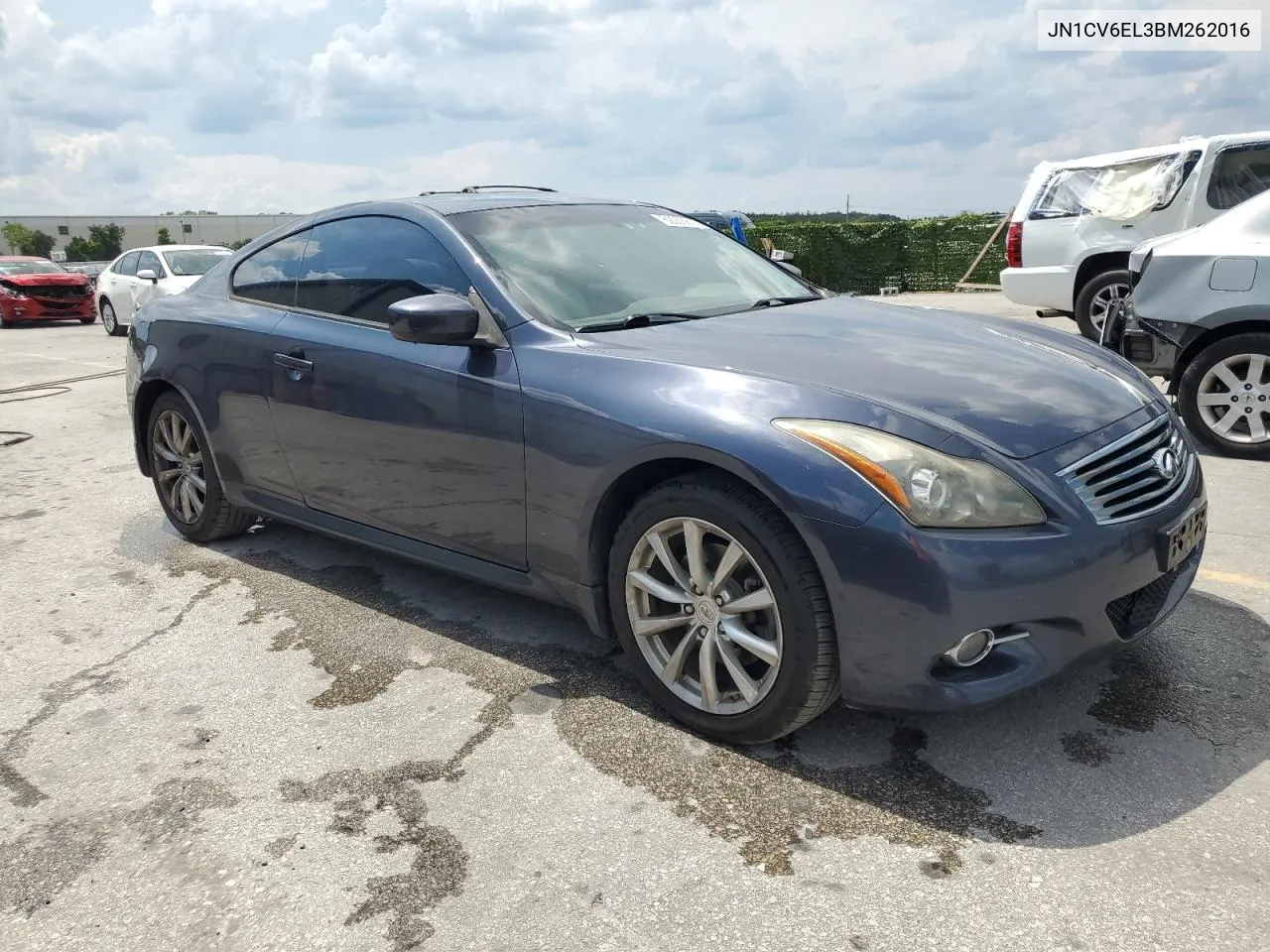 2011 Infiniti G37 VIN: JN1CV6EL3BM262016 Lot: 62236814