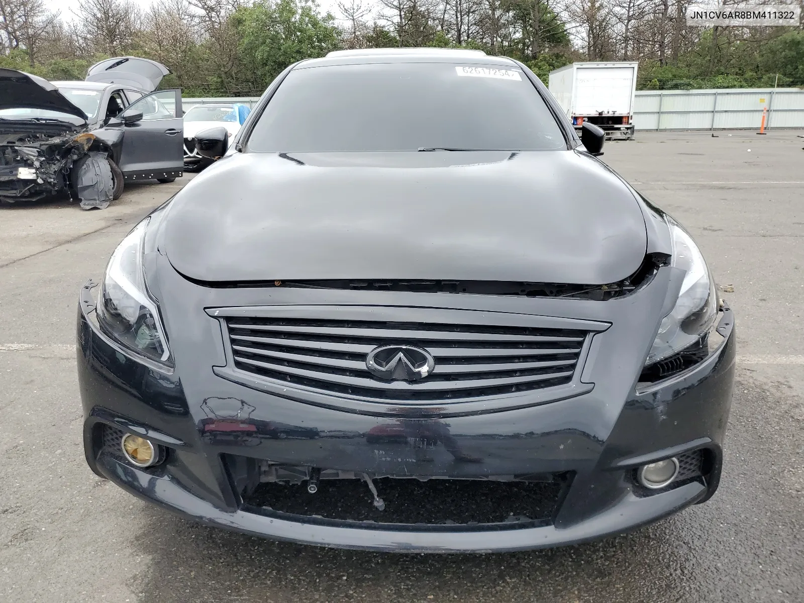 2011 Infiniti G37 VIN: JN1CV6AR8BM411322 Lot: 62617254