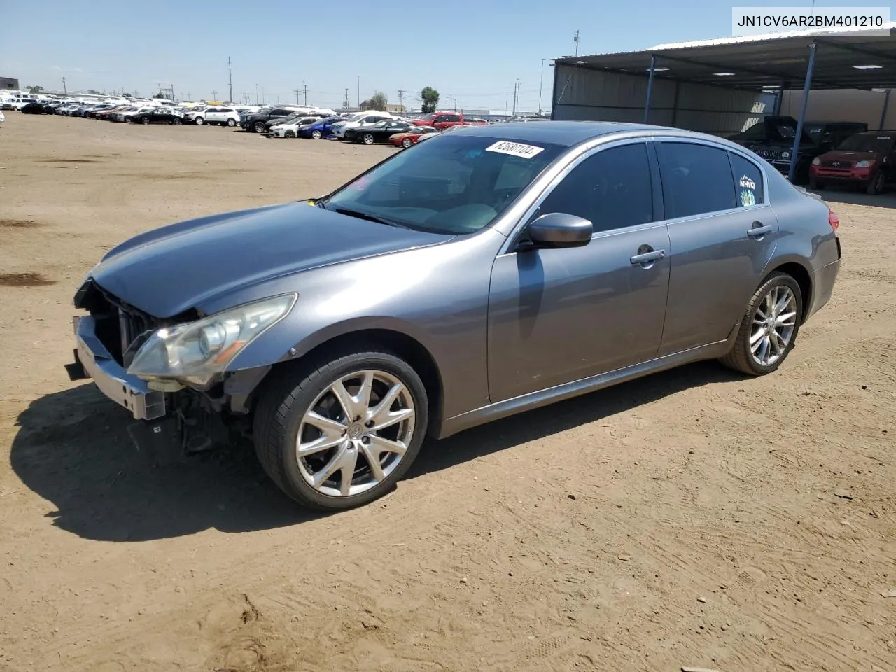 2011 Infiniti G37 VIN: JN1CV6AR2BM401210 Lot: 62680104