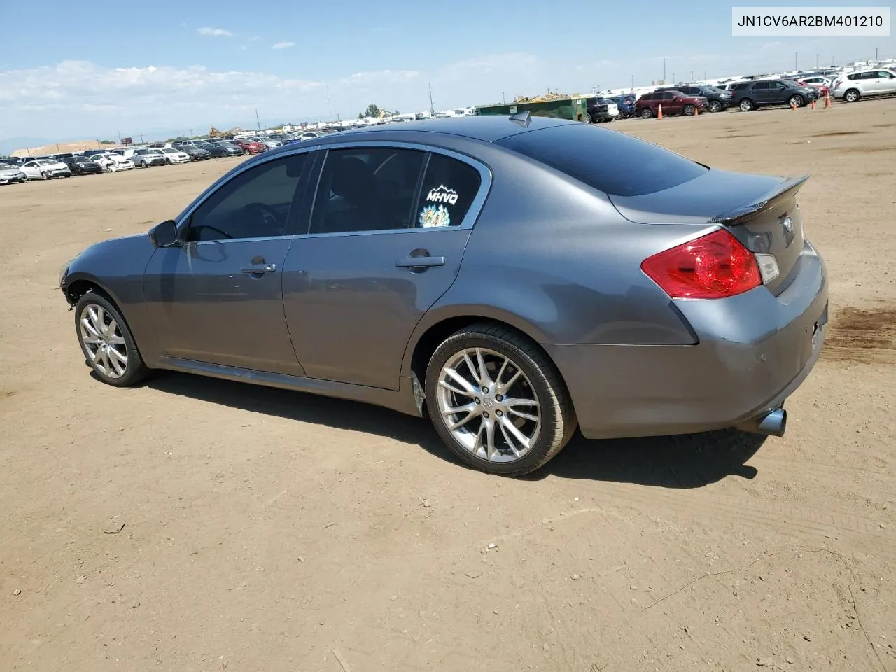 2011 Infiniti G37 VIN: JN1CV6AR2BM401210 Lot: 62680104