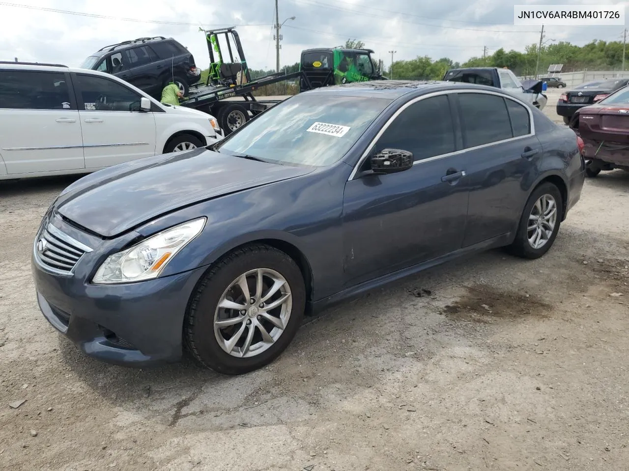 2011 Infiniti G37 VIN: JN1CV6AR4BM401726 Lot: 63222234