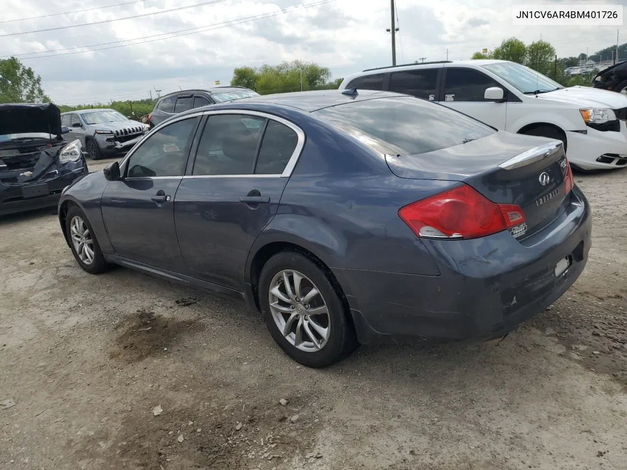 2011 Infiniti G37 VIN: JN1CV6AR4BM401726 Lot: 63222234