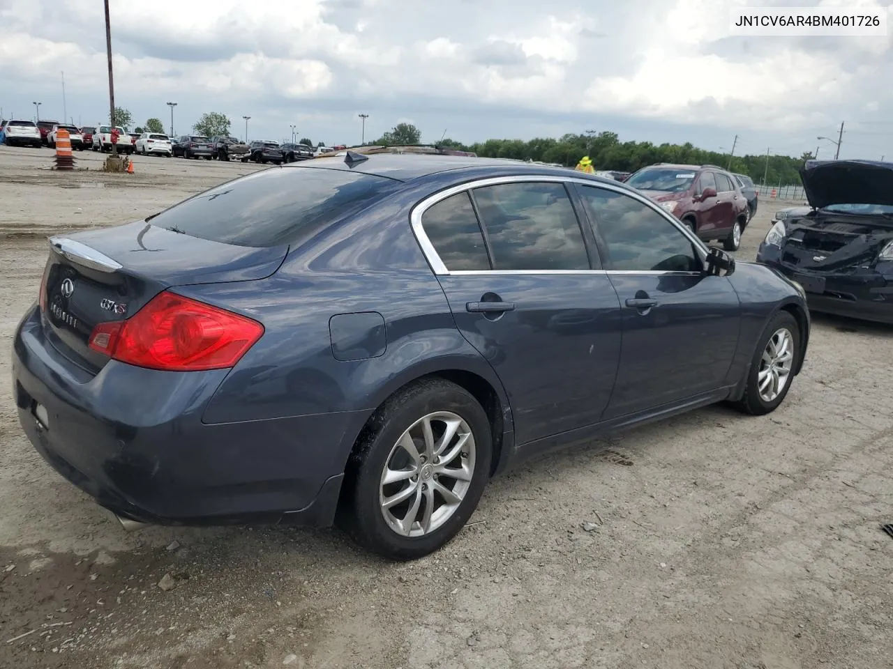 2011 Infiniti G37 VIN: JN1CV6AR4BM401726 Lot: 63222234