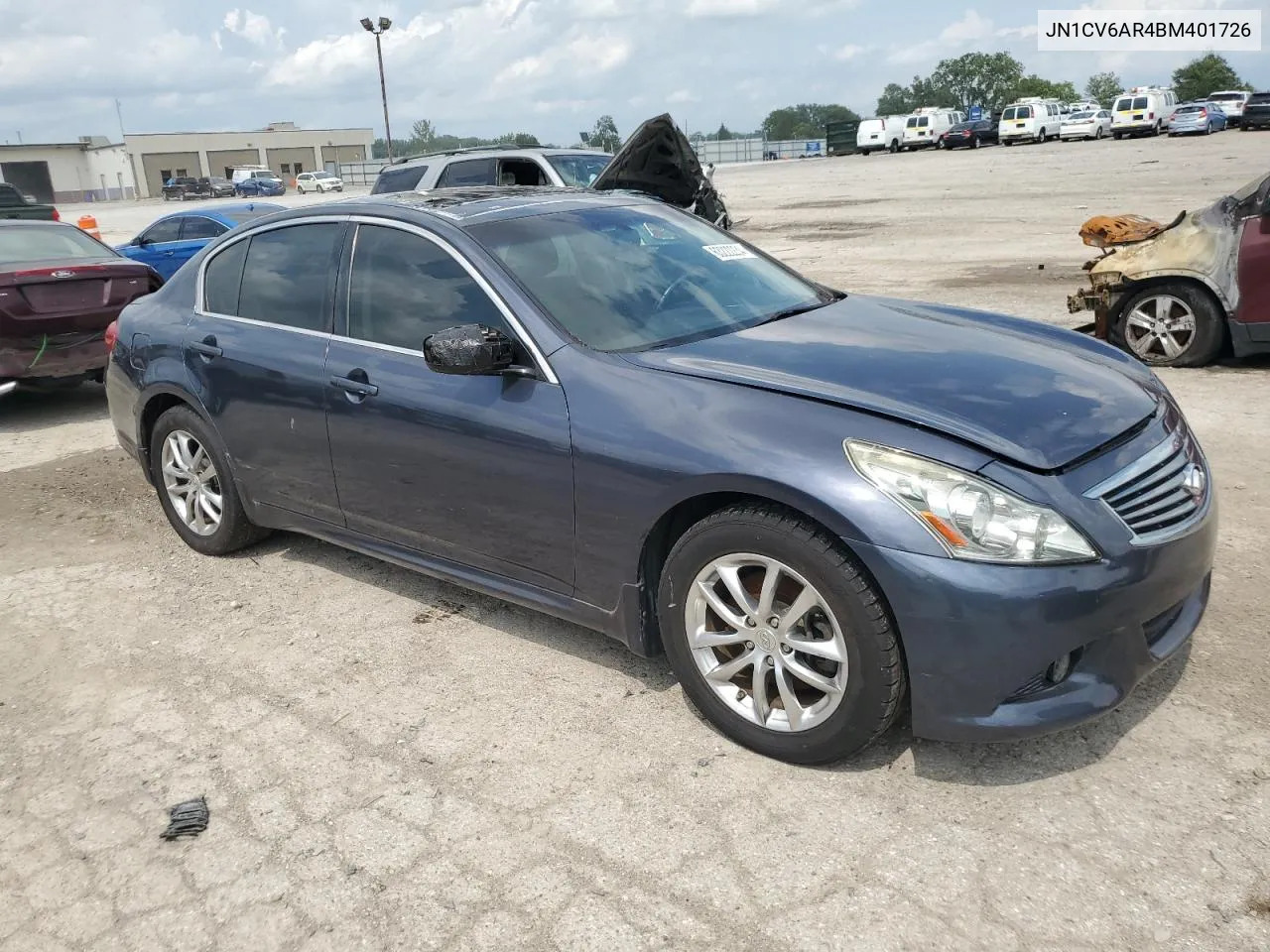 2011 Infiniti G37 VIN: JN1CV6AR4BM401726 Lot: 63222234