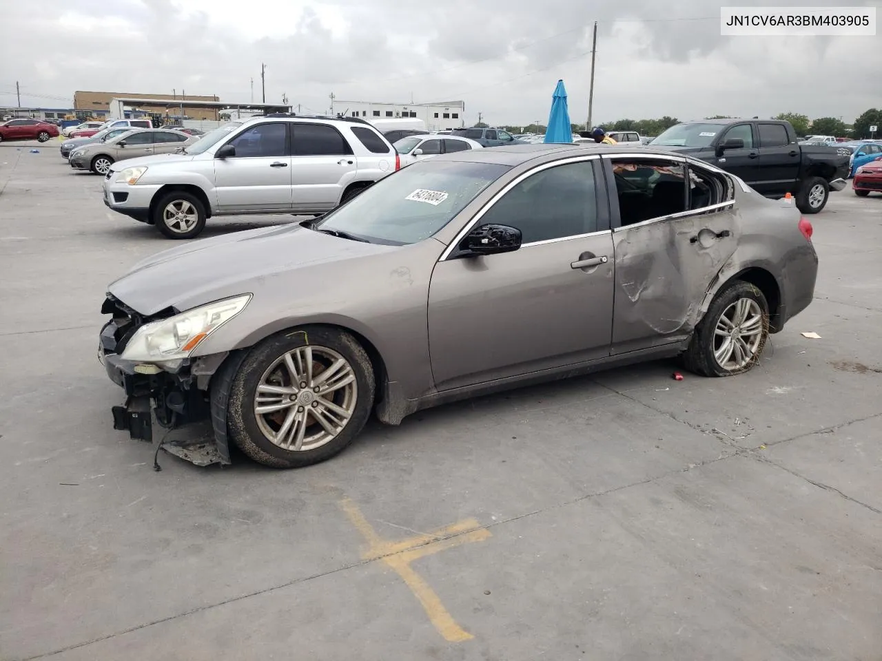 2011 Infiniti G37 VIN: JN1CV6AR3BM403905 Lot: 64316804