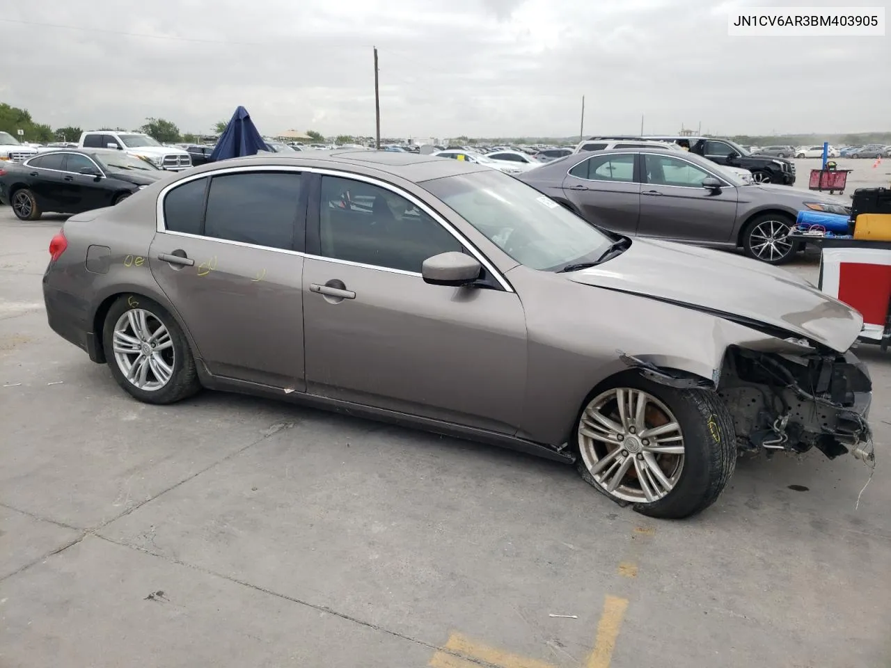 2011 Infiniti G37 VIN: JN1CV6AR3BM403905 Lot: 64316804