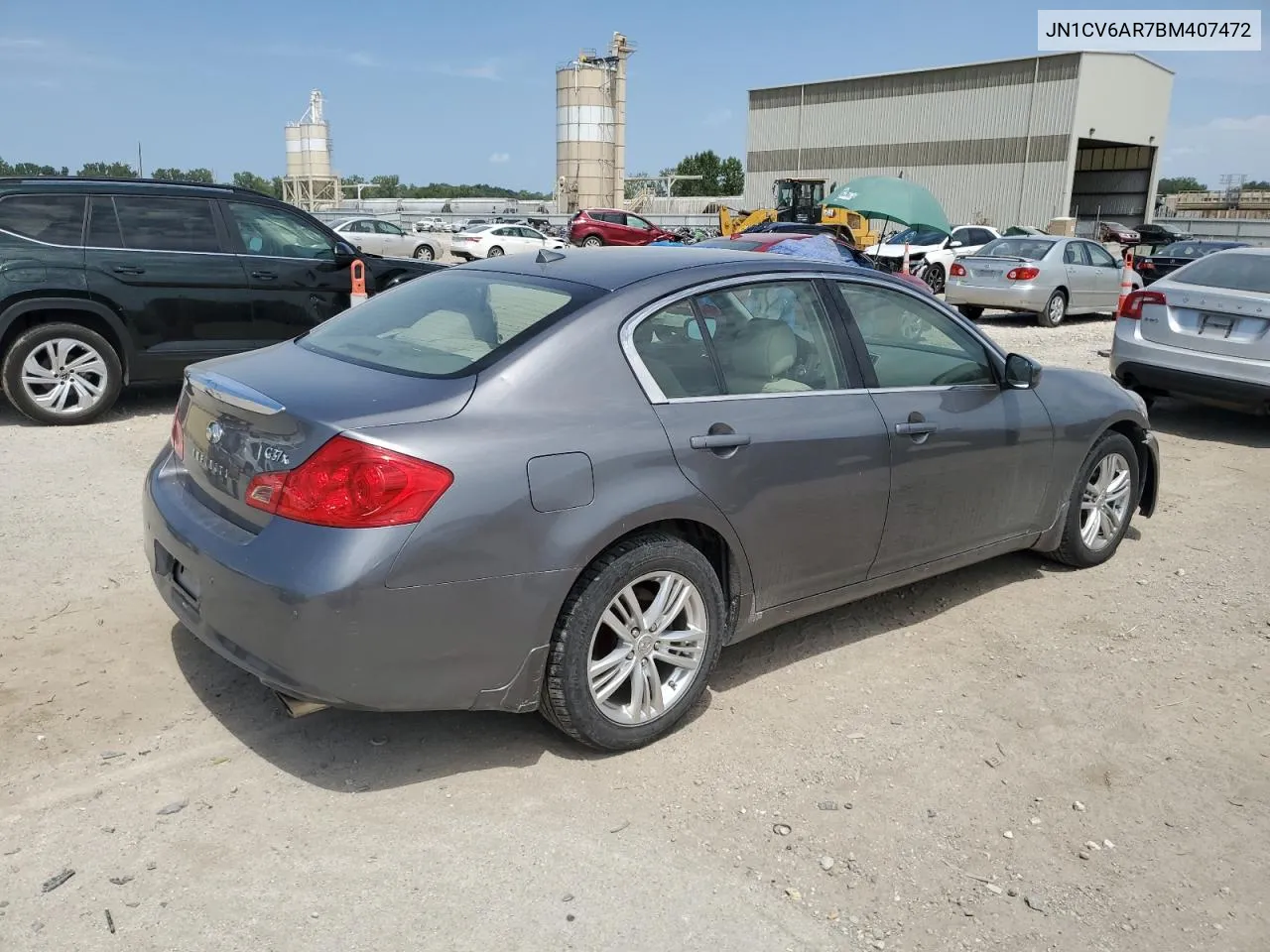 2011 Infiniti G37 VIN: JN1CV6AR7BM407472 Lot: 64776154