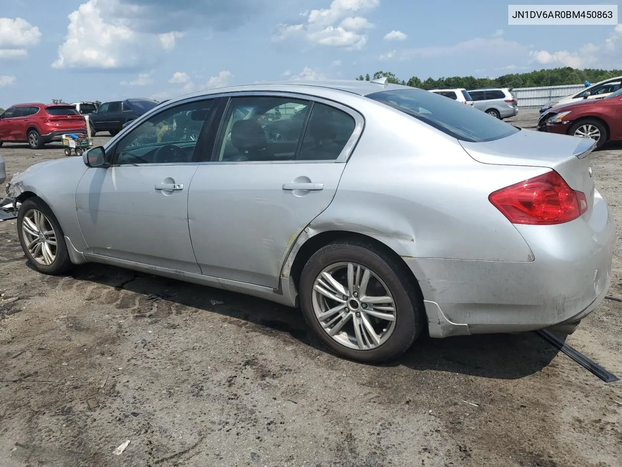 2011 Infiniti G25 VIN: JN1DV6AR0BM450863 Lot: 65278084