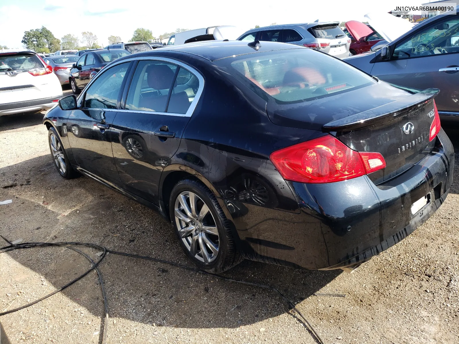 2011 Infiniti G37 VIN: JN1CV6AR6BM400190 Lot: 66032053