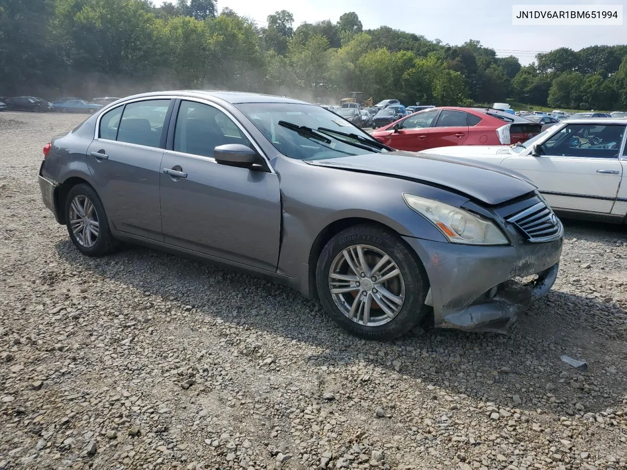 2011 Infiniti G25 VIN: JN1DV6AR1BM651994 Lot: 67583104