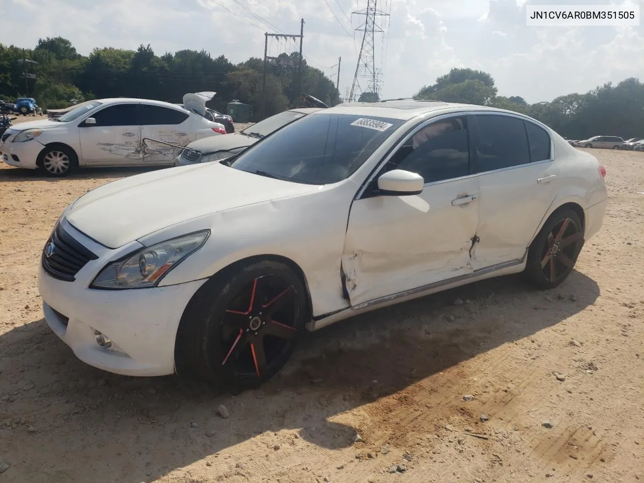 2011 Infiniti G37 VIN: JN1CV6AR0BM351505 Lot: 68835904