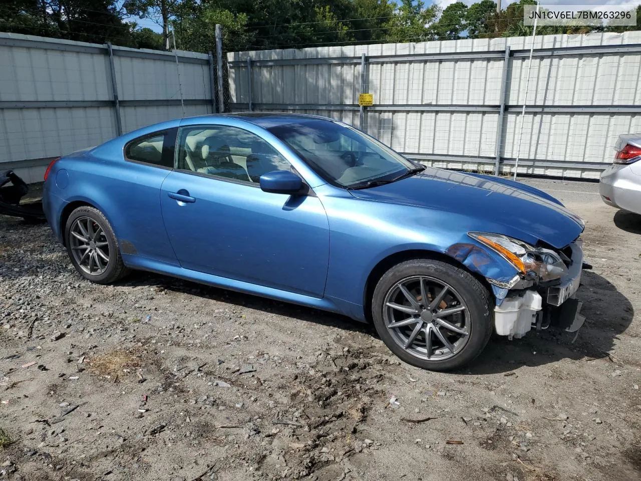 2011 Infiniti G37 VIN: JN1CV6EL7BM263296 Lot: 69838154