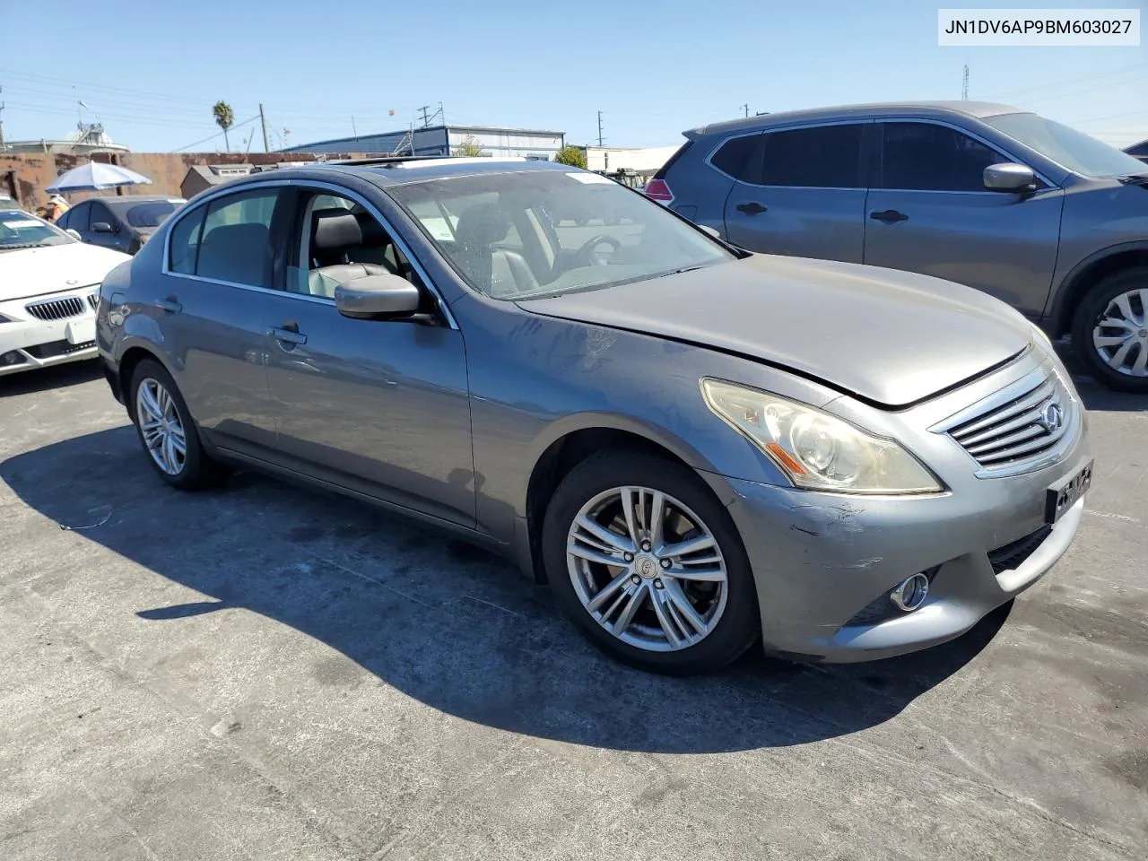 2011 Infiniti G25 Base VIN: JN1DV6AP9BM603027 Lot: 70611844