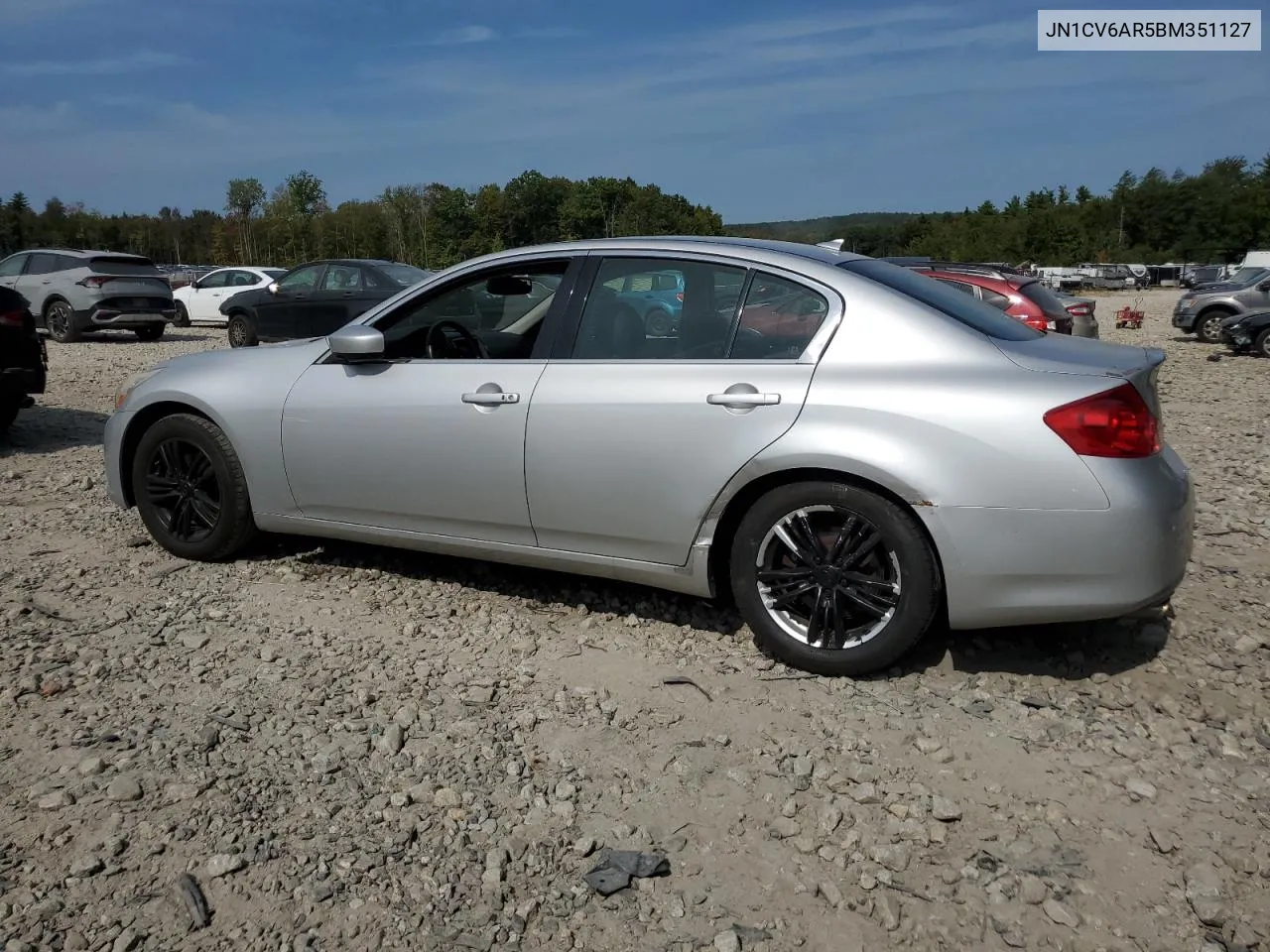 2011 Infiniti G37 VIN: JN1CV6AR5BM351127 Lot: 70929194