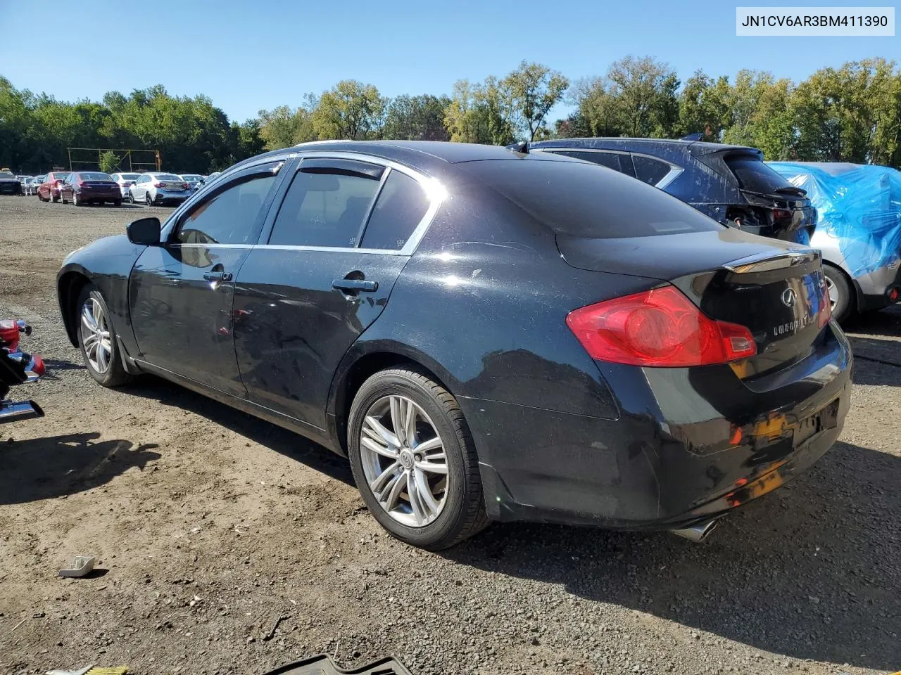 2011 Infiniti G37 VIN: JN1CV6AR3BM411390 Lot: 70979674