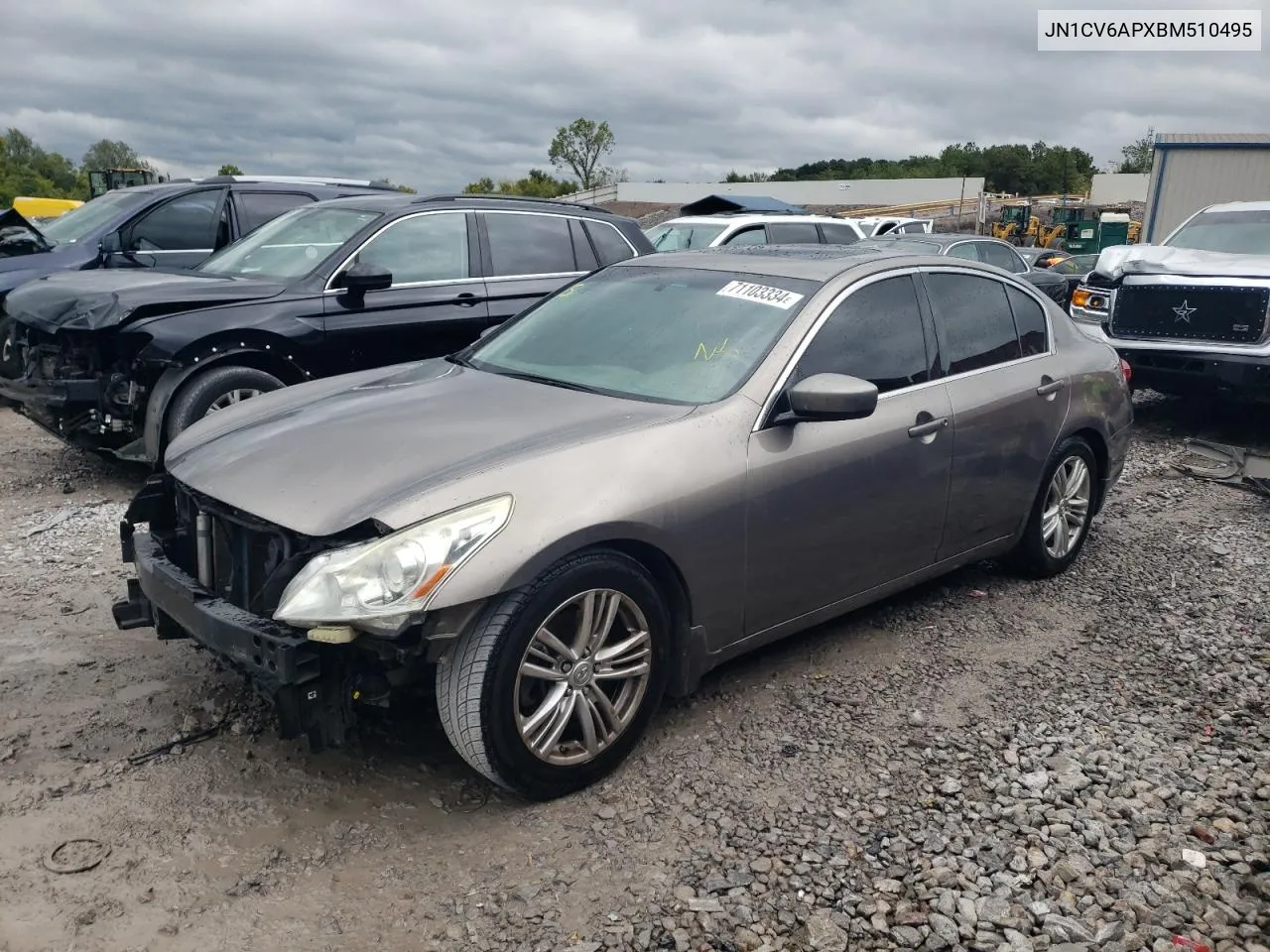 2011 Infiniti G37 Base VIN: JN1CV6APXBM510495 Lot: 71103334