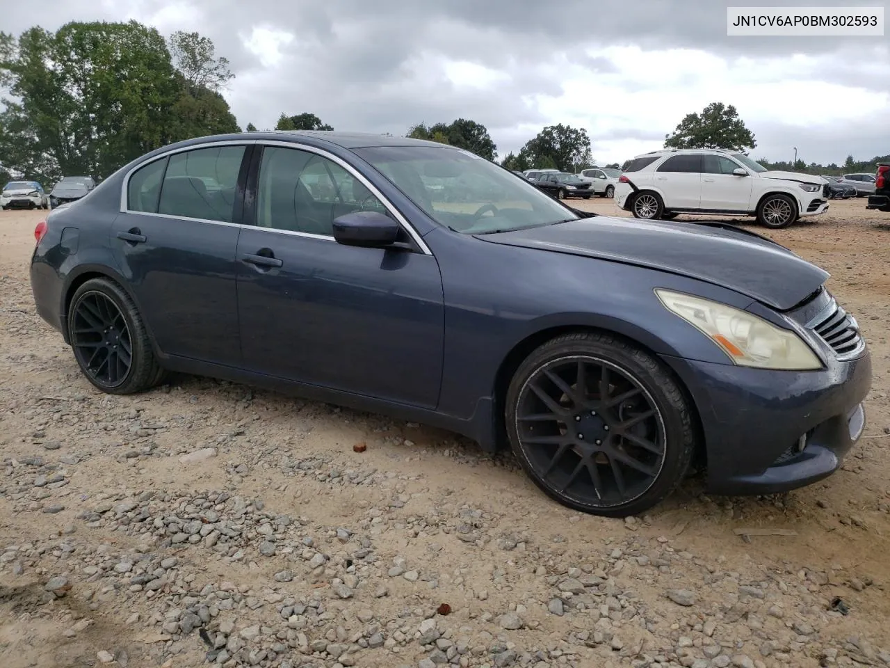 2011 Infiniti G37 Base VIN: JN1CV6AP0BM302593 Lot: 71347844