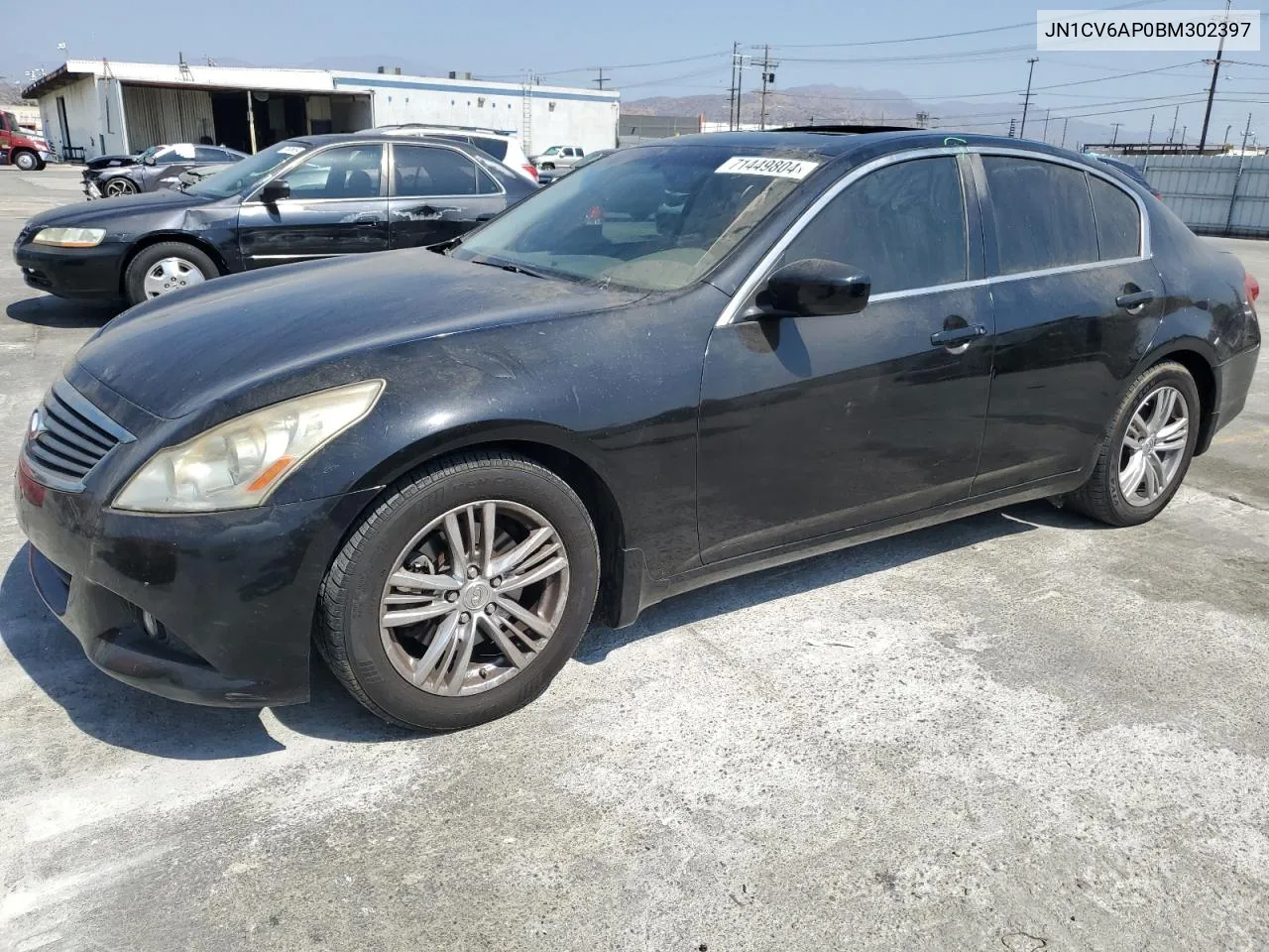 2011 Infiniti G37 Base VIN: JN1CV6AP0BM302397 Lot: 71449804