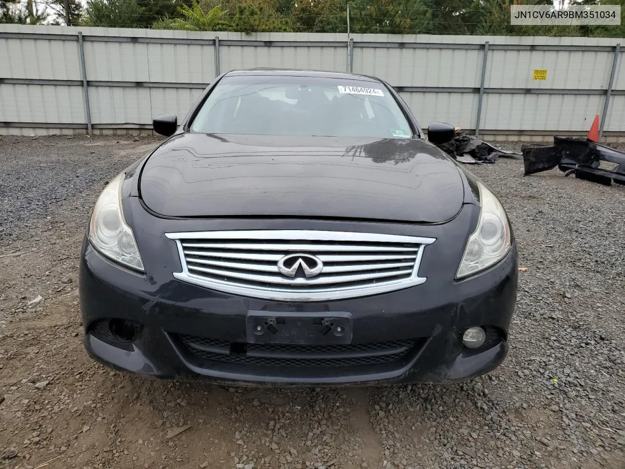 2011 Infiniti G37 VIN: JN1CV6AR9BM351034 Lot: 71464924