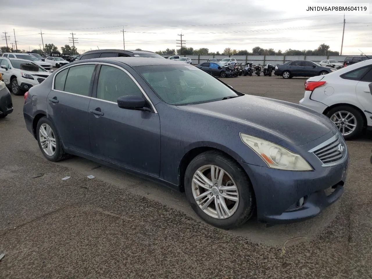 2011 Infiniti G25 Base VIN: JN1DV6AP8BM604119 Lot: 71629664