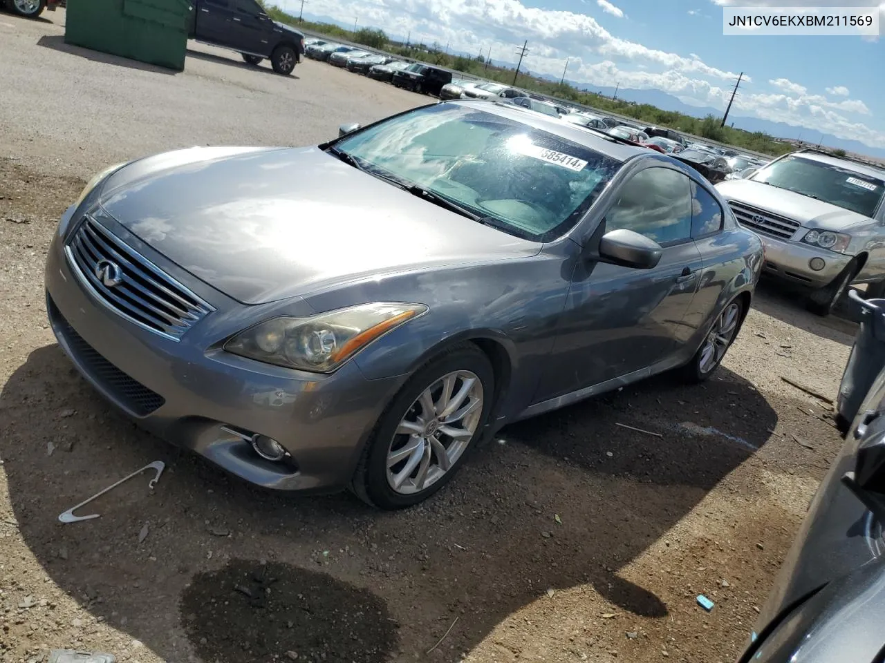 2011 Infiniti G37 Base VIN: JN1CV6EKXBM211569 Lot: 71685414