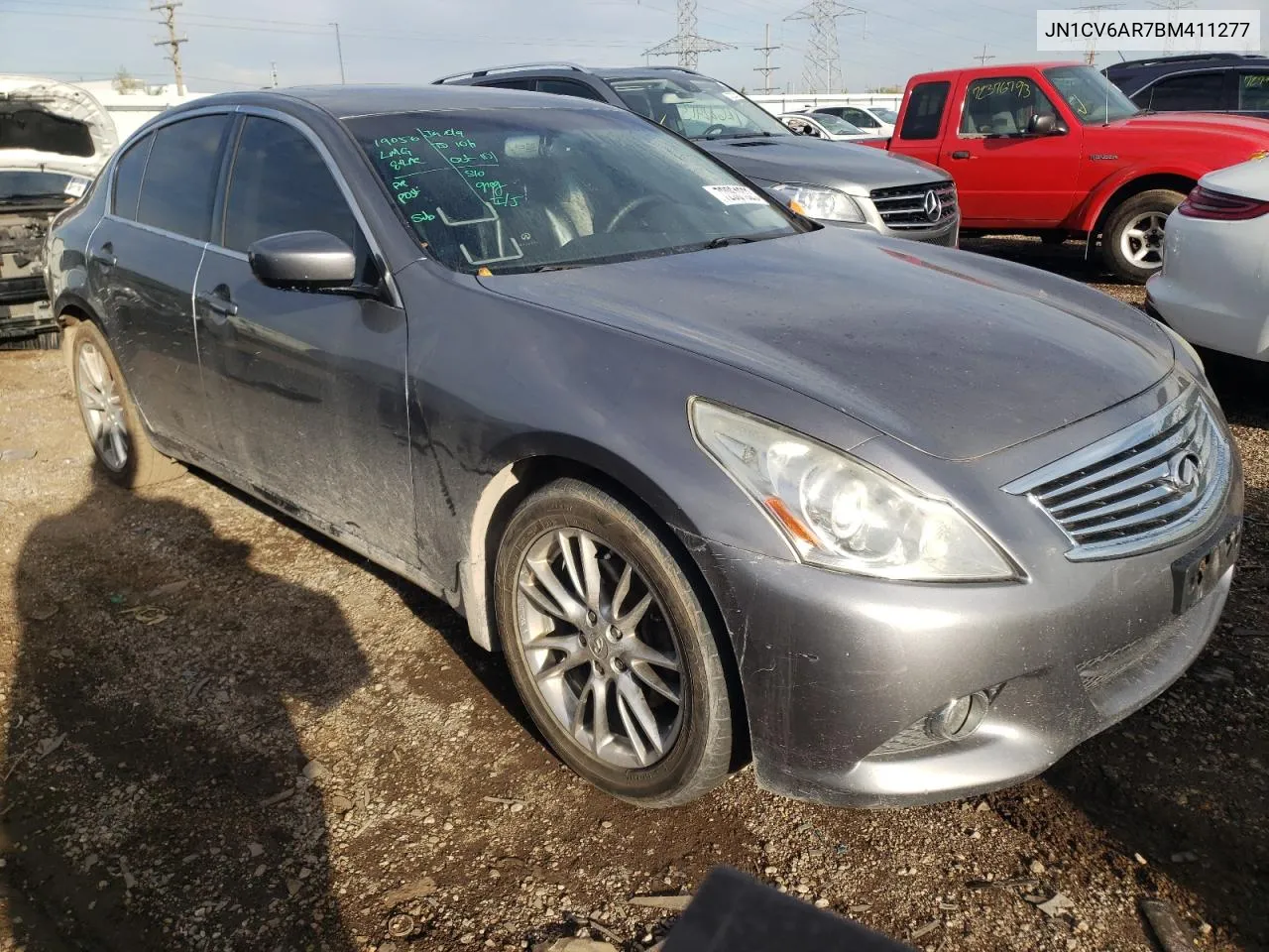 2011 Infiniti G37 VIN: JN1CV6AR7BM411277 Lot: 72061623