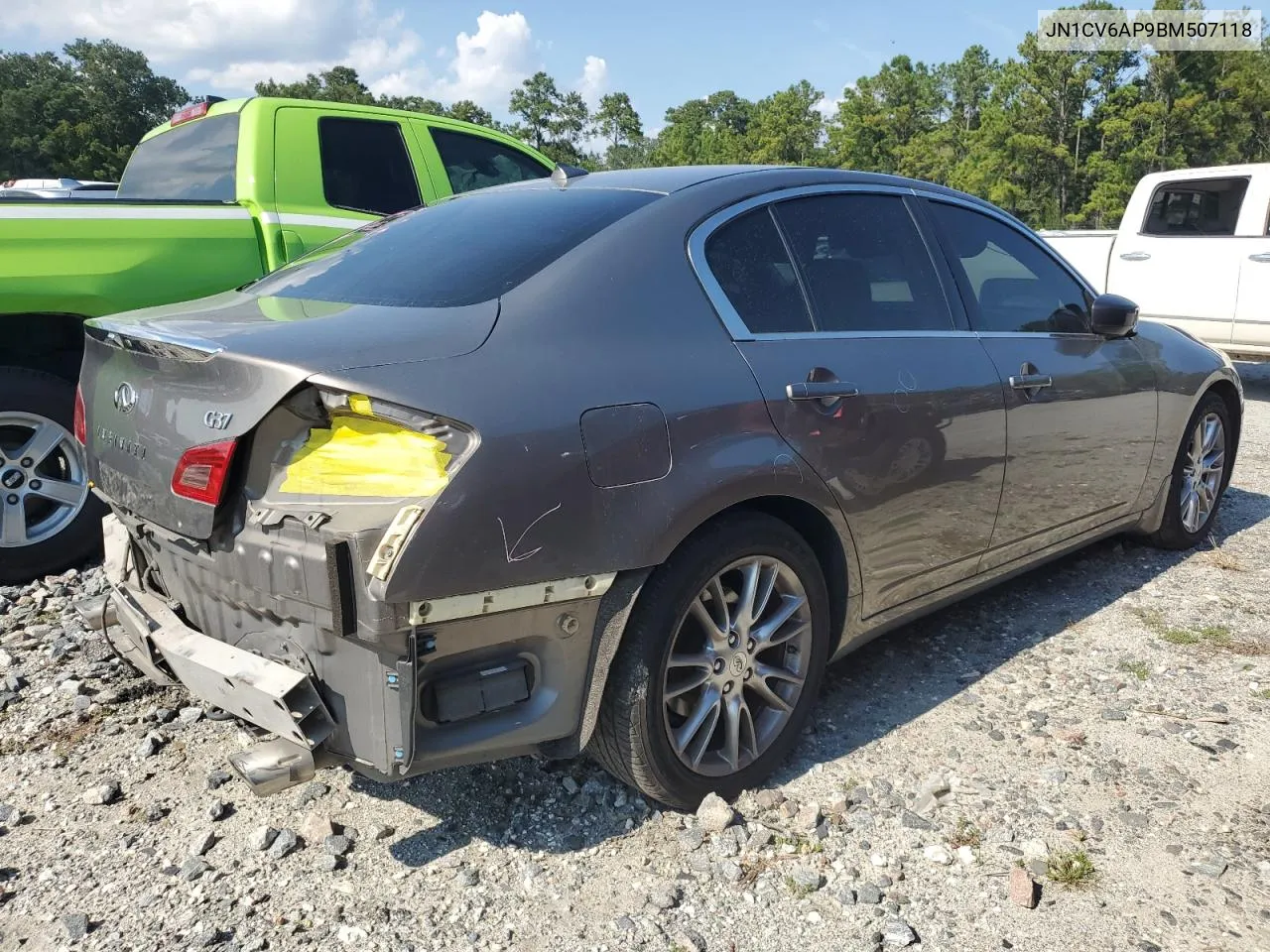 2011 Infiniti G37 Base VIN: JN1CV6AP9BM507118 Lot: 72356254