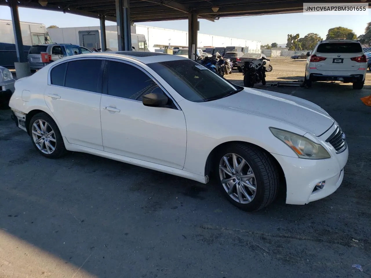 2011 Infiniti G37 Base VIN: JN1CV6AP2BM301655 Lot: 72472924