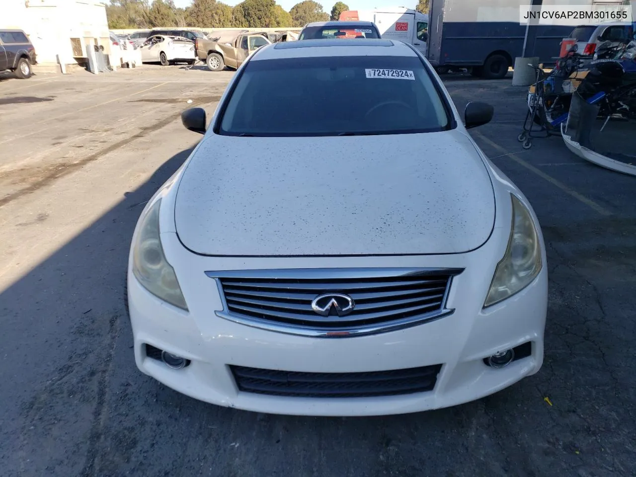 2011 Infiniti G37 Base VIN: JN1CV6AP2BM301655 Lot: 72472924