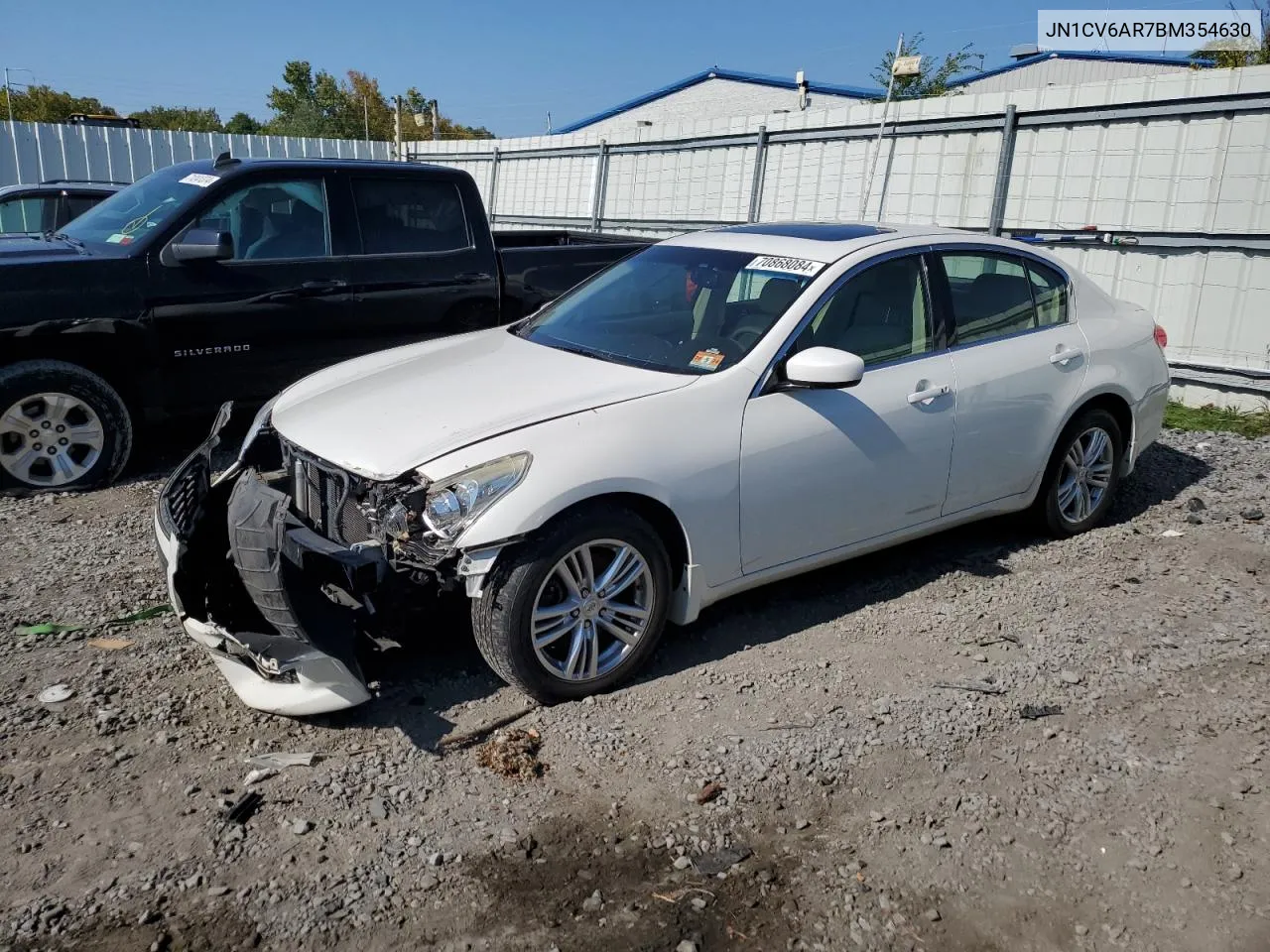 2011 Infiniti G37 VIN: JN1CV6AR7BM354630 Lot: 72744894